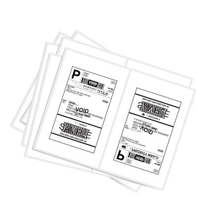 1000 Round Corner Shipping Labels for Laser/Inkjet Printers, 500 Sheets, White