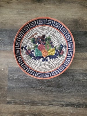 Ceramiche Leonardo Wall Hanging 14'' Diameter Mosaic Bowl