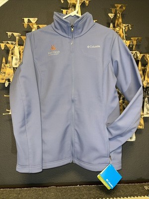 NWT Columbia softshell jacket Best Friends Animal Society Logo WMNS XL Lavender