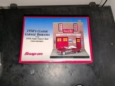 Snap-on Classic Garage Diorama 1950 Ford Street Rod Convertible Red White