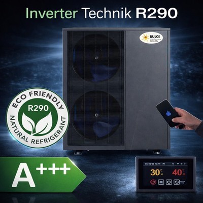 BULG Luft-/Wasser Mono Pro DC Inverter Wärmepumpe | 30 KW | R290 | Wifi | Bafa