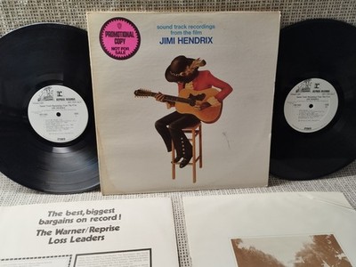 Jimi Hendrix DoubleLP Sound Track Rare Promo Copy White Label Import USA 1973 EX