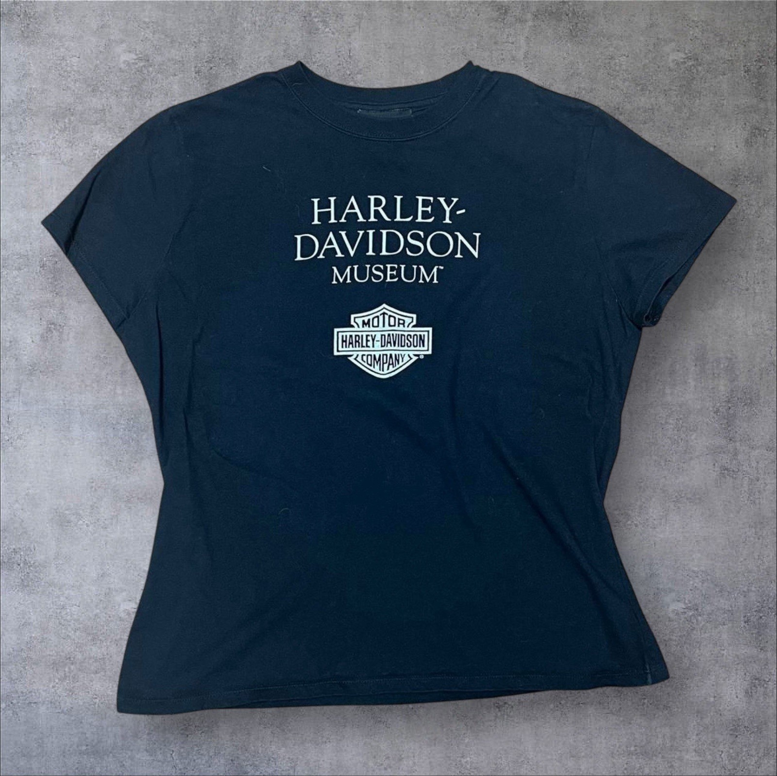Harley Davidson Museum Women’s “Milwaukee, WI”  Black Shirt/ Sz: Large