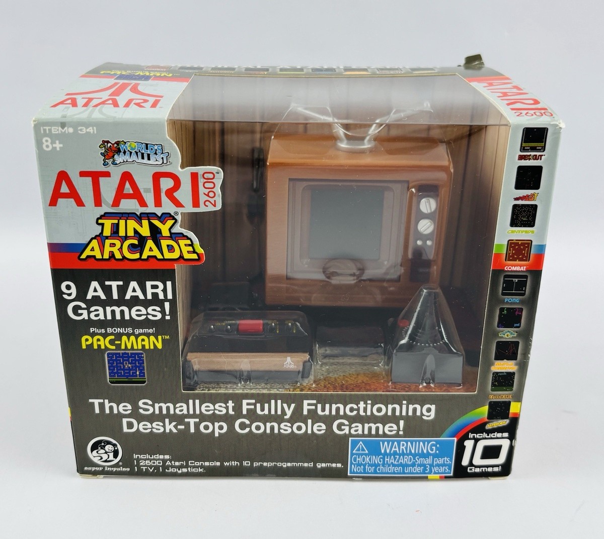 World's Smallest Atari 2600 Tiny Arcade Includes 10 Games Fully