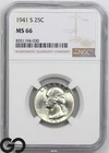1941-S Washington Quarter MS 66 ** Lustrous Blazer!