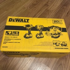 New DEWALT DCK330P2 20V MAX 3-TOOL COMBO KIT Drill Impact Saw Batteries Charger