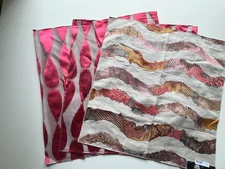 A Lot of Fabric Remnants Variety of Sizes and Material Blends