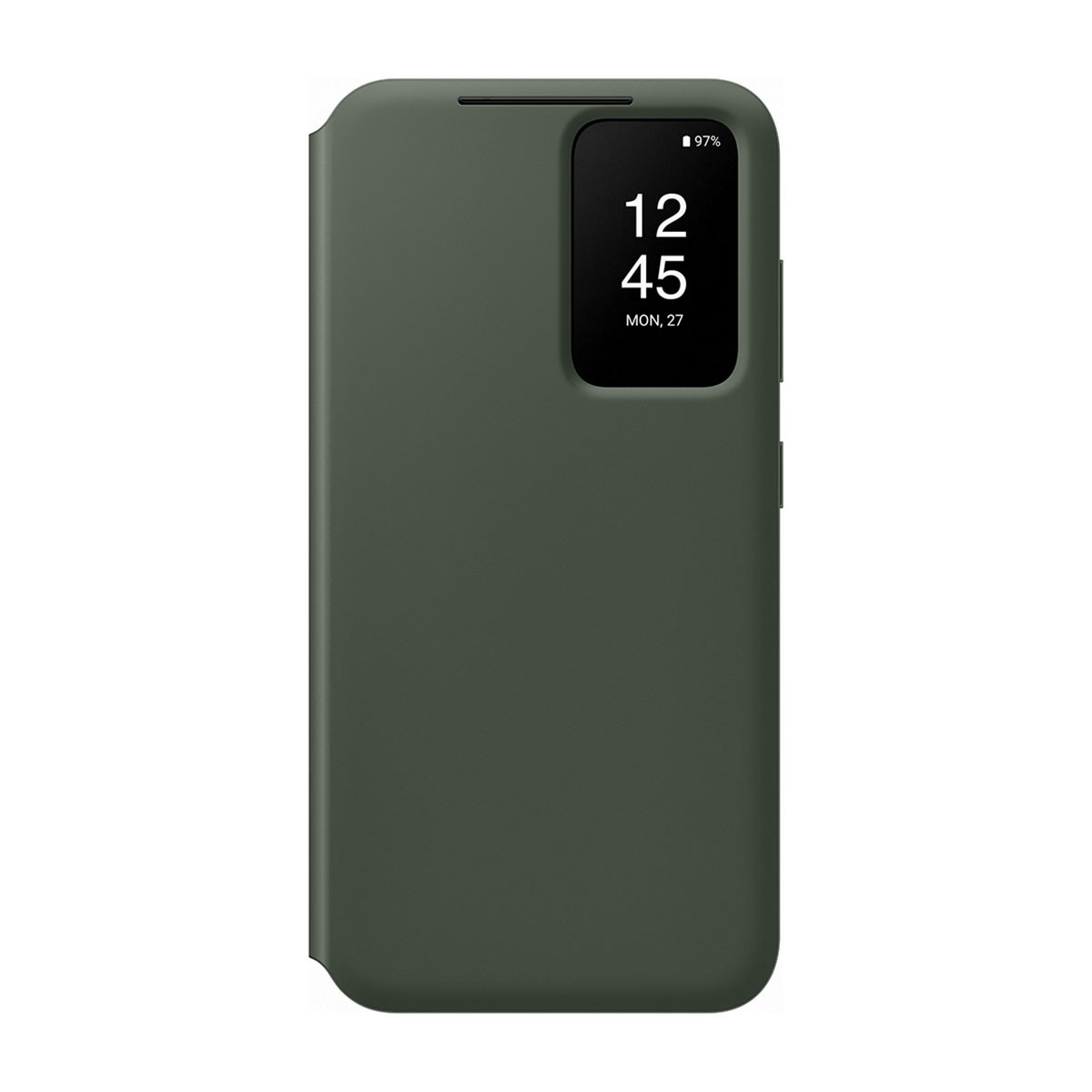Étui S View Cover pour Galaxy S23 5G avec fente carte en simili cuir noir