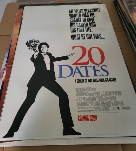 20 DATES TWENTY ORIGINAL ROLLED 27X40 MOVIE POSTER 1998 MYLES BERKOWITZ WAGNER