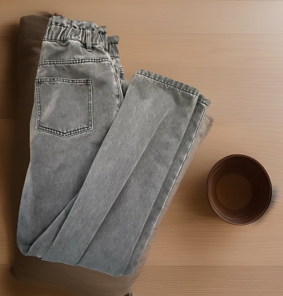 Gorgeous Grey Paperbag Waist Sportsgirl Barrel Leg Jeans-Cute-Comfy-Casual-Sz 12