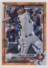 2021 Bowman Sapphire Chrome Prospects Orange Refractor 37/75 Royce Lewis d4f