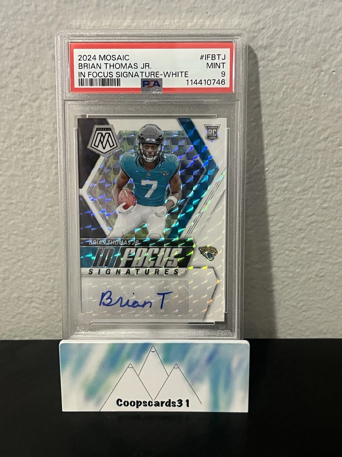 Brian Thomas Panini Mosaic in Focus Signatures #IFBTJ White