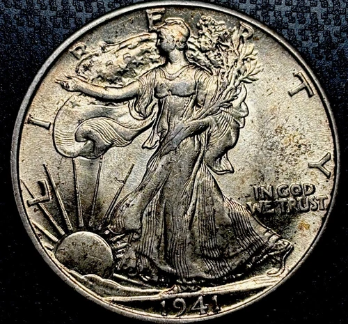 1941 Walking Liberty Half Dollar, Sharp  Gem BU Nice Quality
