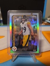 💥Topps 2025  Chrome Sebastian Castro Rookie Refractor #370 Steelers💥