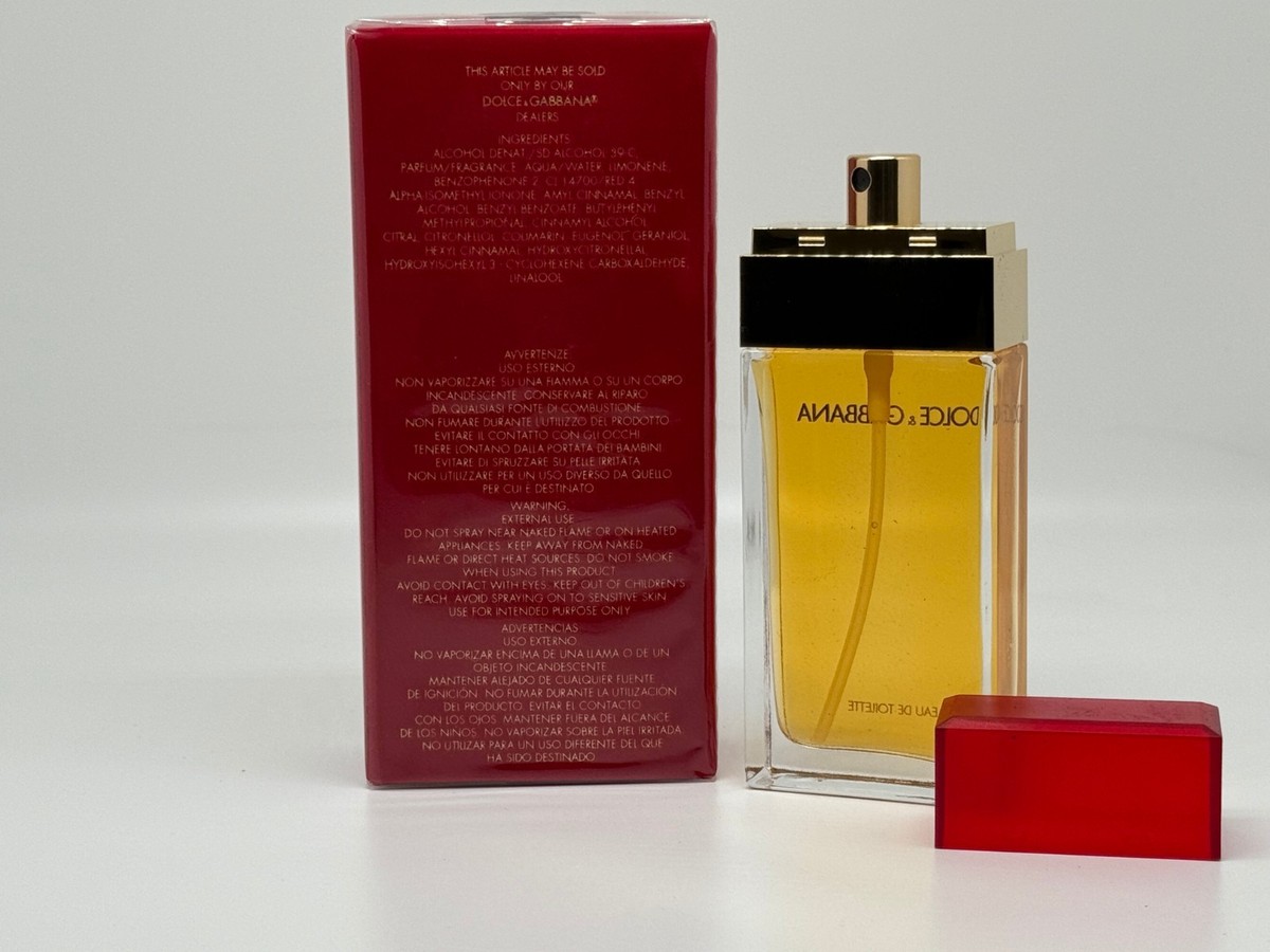 DOLCE & GABBANA RED FOR WOMEN 1.7 oz / 50 ML Eau De Toilette Spray
