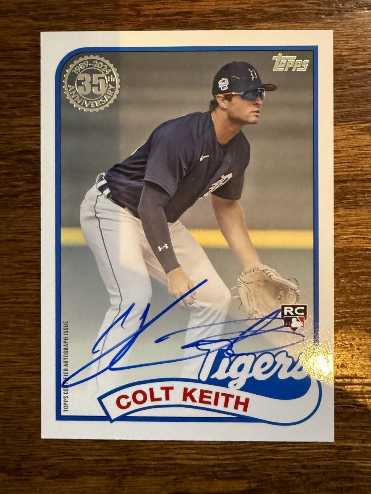 COLT KEITH 2024 Topps Update 1989 35th Auto Rookie RC Detroit Tigers #89BA-CKE