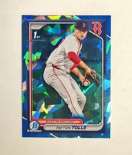 2024 Bowman Draft Payton Tolle 1st Sapphire #BDC-63 RC Refractor Red Sox Rookie