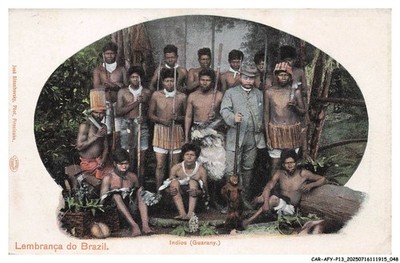 CAR-AFYP13-0668-BRESIL - Erinnerung An BRAZIL - Indios - Guarany