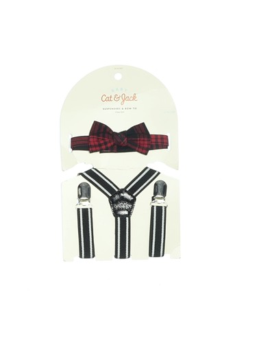 Cat & Jack Boys Black Suspenders 6-12 Months