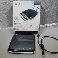 LG 8x Slim Portable External Super Multi DVD Rewriter-GP08 Tested Working