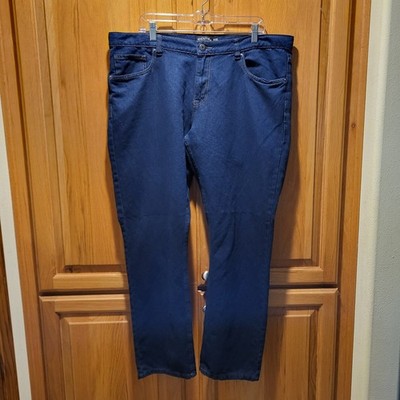 Identic ManDenim Jeans Men's Size 42x32 Straight Leg Dark Blue Denim Jeans