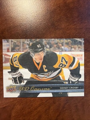 2014-15 Upper Deck Series 2 Hockey Sidney Crosby Canvas SP #C185 BEAUTY!