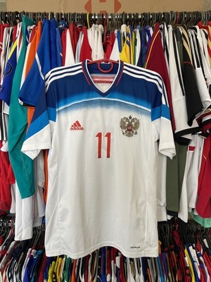 RUSSIA 2014 2015 AWAY SHIRT JERSEY ADIDAS D85591 sz M MEN #11