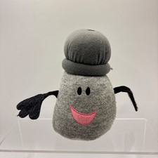 Vintage Blues Clues Mr Salt Plush Toy Eden LLC Grey Fabric Shaker 6 inch 1998