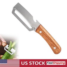 Multi Functional Premium Vegetable Peeler with Wooden Handle and Bottle Opener