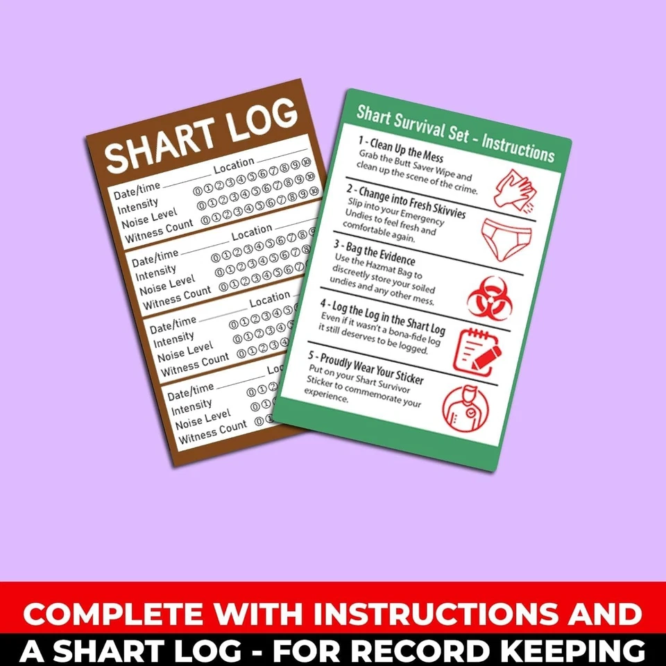 Funny Gag Gift Survival Set for Men with Disposable Underwear & Wipes - Image 3 of 4