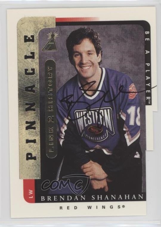 1996 Pinnacle Be A Player Link 2 History Brendan Shanahan #LTH-3B Auto HOF g0y