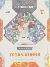 2020 Onit Diamond Cut Tegan Kuhns #DC-3 Orange Cracked Ice