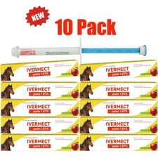 10 Pack Box Horse Wormer Apple Flavor Dewormer Paste New Exp 01/2028