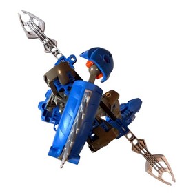 Vintage LEGO BIONICLE Rahkshi Guurahk Blue Orange 8590 Canister DAMAGE No Book 