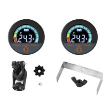 12V DCvoltmeter 8-100V Round Power Meter Double Wire Simple Installation