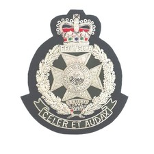 Royal Green Jackets ( RGJ )  Blazer Badge With Motto Celer Et Audax  (DG)