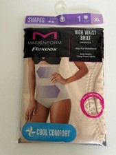 New Maidenform Cool Comfort Flexees Shapes 1 High Waist Brief FP5000 Size XL