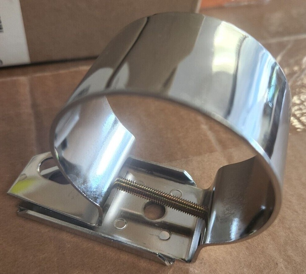 Chrome Steel Ford Style Canister Ignition Coil Bracket Part 97009955