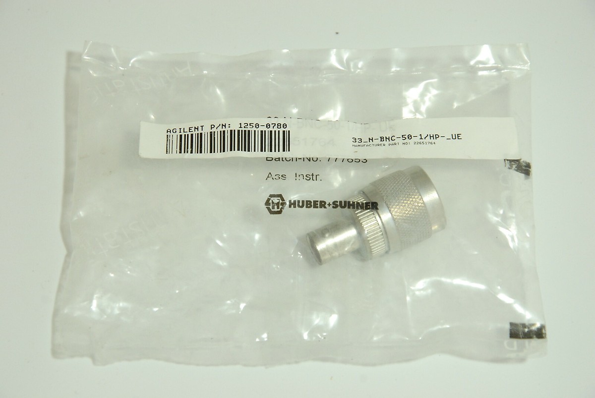 HP / Agilent 1250-0780 50 Ohm, Type N (M) to BNC (F), Coaxial
