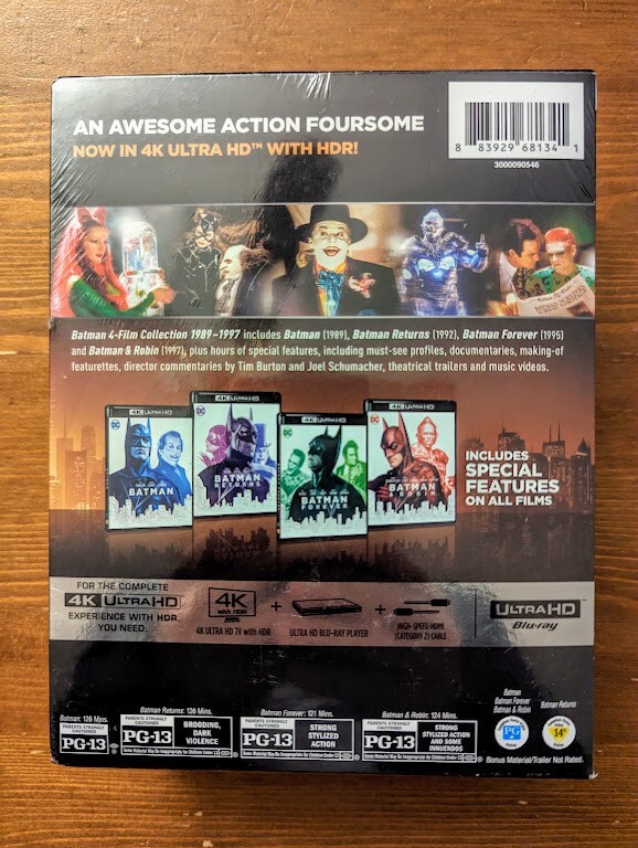 バットマン: 4ムービーコレクション 4K UHD Batman 4 film Collection (4K Ultra HD + Blu ray (Ultimate