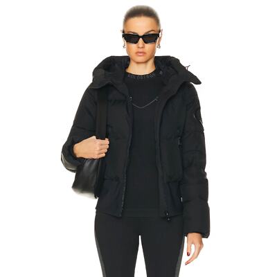 NWT Goldbergh Boulder Quilted Down Puffer Jacket in Black Size Medium