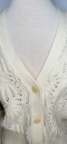 Cardigan Polo RALPH LAUREN Donna XS Crema ALPACA LANA DI ALPACA $170 EXTRA SMALL - Foto 4 di 12