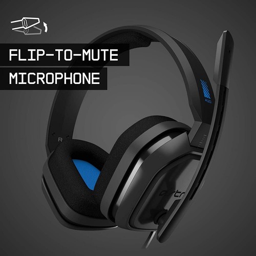 Astro Gaming A10 Wired Stereo Gaming Headset for PlayStation 4/5-PC Blue/Black - Picture 8 of 9