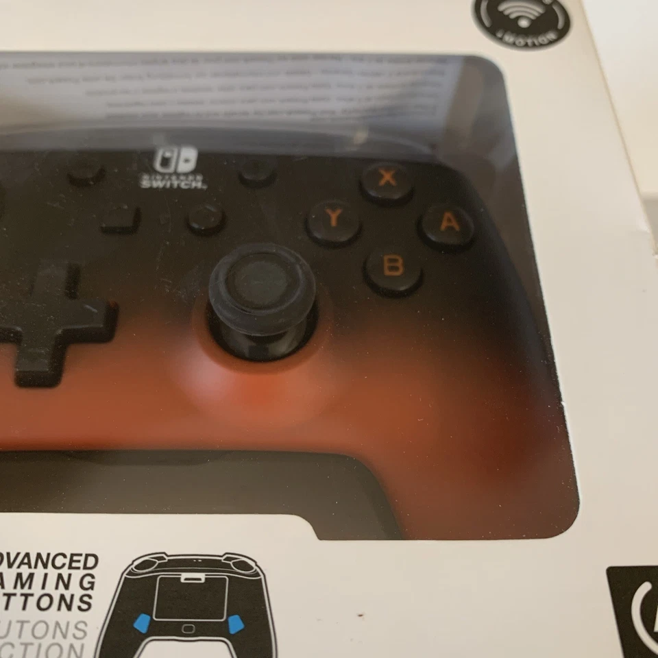 Nintendo Switch Orange Fade Enhanced Wireless Controller PowerA Discontinued New - Image 4 of 4