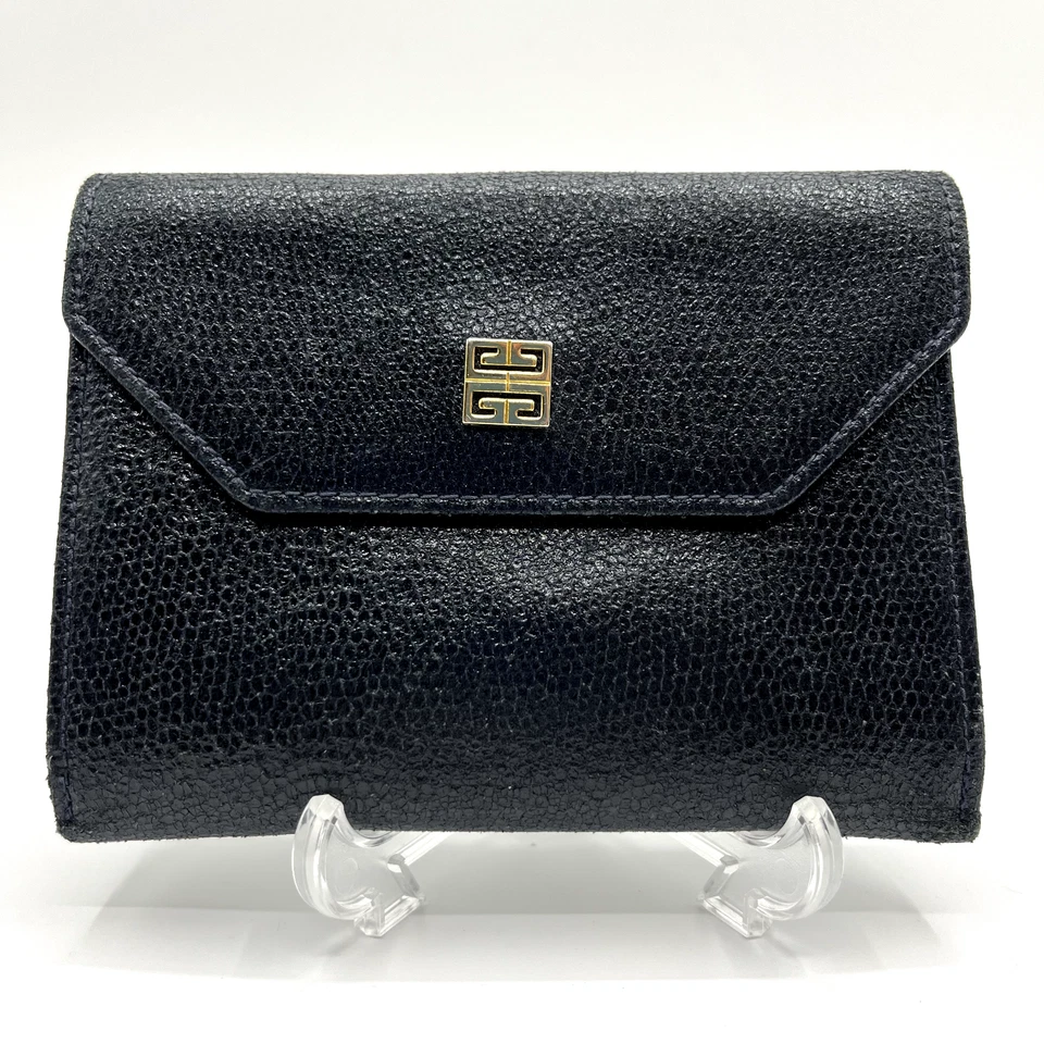 GIVENCHY Cartera Compacta de Cuero 4G Cartera Plegable Auténtica de Japón Foto 2 de 4