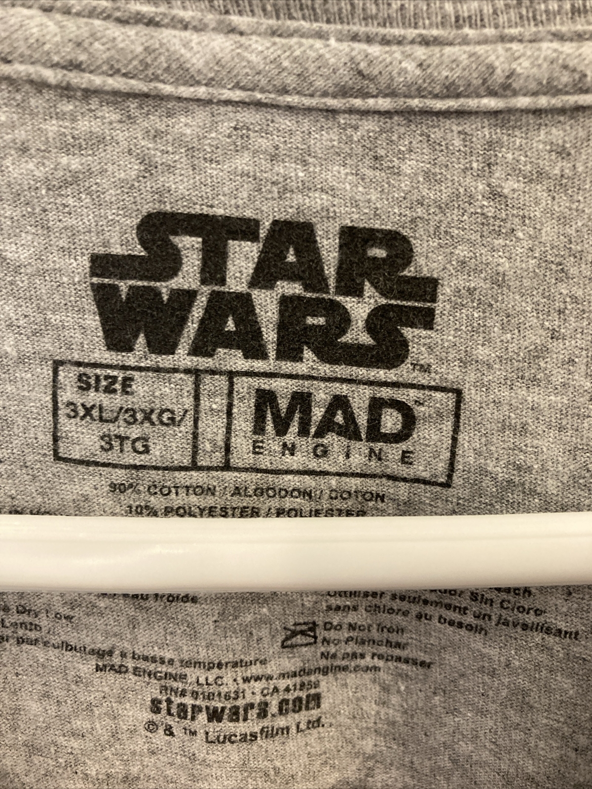 STAR WARS MAD ENGINE 3XL T-Shirt Gray & Blue | eBay