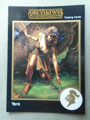 YARA WIZARD RARE 1ST SERIES GOLD BORDER GREYHAWK ADVENTURES TSR CARD no 359 991