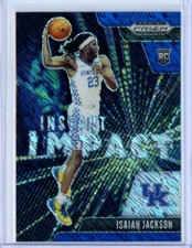 2021-22 Panini Prizm Draft ISAIAH JACKSON Blue Shimmer FOTL RC Instant Imp 9/13