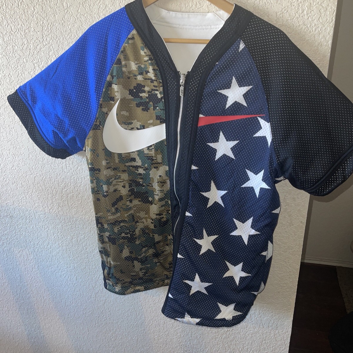Nike NikeLab Collection Reversible Zip Baseball Jersey Top