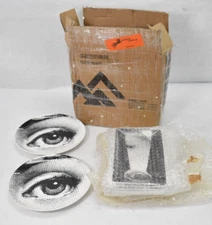 7 Piece Illuminati Dinnerware Ceramic Plate/Tray Set 2 Plates 5 Rolling Trays